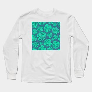 Vibrant Hawaiian Aloha Shirt Pattern Long Sleeve T-Shirt